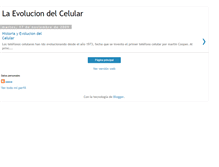 Tablet Screenshot of laevoluciondelcelular.blogspot.com