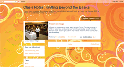 Desktop Screenshot of knitbeyond.blogspot.com