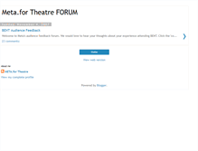 Tablet Screenshot of metafortheatre.blogspot.com