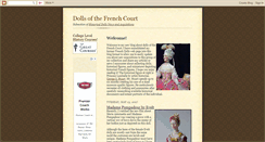 Desktop Screenshot of frenchcourtdolls.blogspot.com