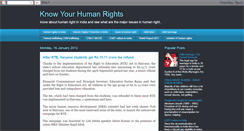 Desktop Screenshot of knowhumanright.blogspot.com