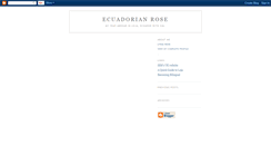 Desktop Screenshot of ecuadorianrose.blogspot.com