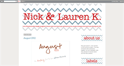 Desktop Screenshot of nickandlaurenk.blogspot.com