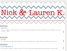 Tablet Screenshot of nickandlaurenk.blogspot.com