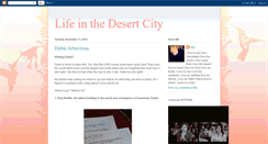 Desktop Screenshot of lifeinthedesertcity.blogspot.com