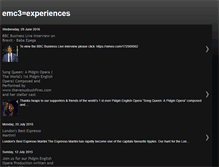 Tablet Screenshot of emc3experiences.blogspot.com