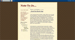 Desktop Screenshot of notetojo.blogspot.com