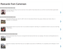Tablet Screenshot of postcards-from-cameroon.blogspot.com