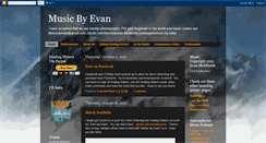 Desktop Screenshot of musicbyevan.blogspot.com