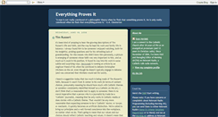 Desktop Screenshot of everythingprovesit.blogspot.com