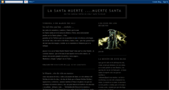 Desktop Screenshot of lasantamuertemuertesanta.blogspot.com