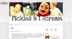 Desktop Screenshot of picklesandiscream.blogspot.com