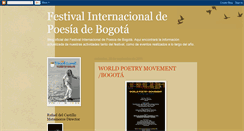 Desktop Screenshot of festivalpoesiabogota.blogspot.com