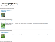 Tablet Screenshot of foragingfamily.blogspot.com