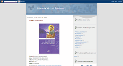 Desktop Screenshot of libreriapaulinas.blogspot.com