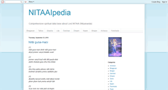 Desktop Screenshot of nitaaipedia.blogspot.com