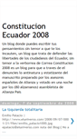 Mobile Screenshot of constitucionecuador2008.blogspot.com