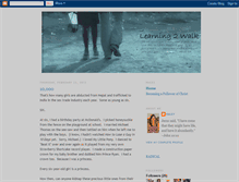 Tablet Screenshot of learning-2-walk.blogspot.com