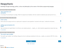 Tablet Screenshot of neopythonic.blogspot.com