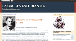 Desktop Screenshot of lagacetadelestudiante.blogspot.com