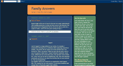 Desktop Screenshot of familyanswers.blogspot.com