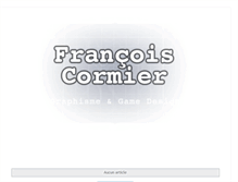 Tablet Screenshot of francoiscormier.blogspot.com