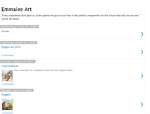 Tablet Screenshot of emmaleeart.blogspot.com