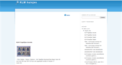 Desktop Screenshot of klmhuisjes.blogspot.com