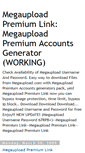 Mobile Screenshot of megaupload-premium-link.blogspot.com