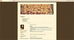 Desktop Screenshot of mariadebarro.blogspot.com