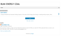 Tablet Screenshot of bumienergy.blogspot.com