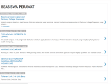 Tablet Screenshot of beasiswaperawat.blogspot.com