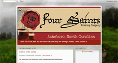 Desktop Screenshot of foursaintsbrewing.blogspot.com