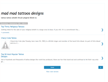 Tablet Screenshot of madmadtattoosdesigns.blogspot.com