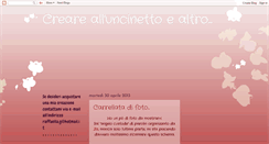 Desktop Screenshot of creareconluncinetto.blogspot.com