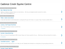 Tablet Screenshot of cadencecreek.blogspot.com