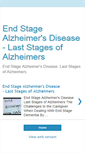 Mobile Screenshot of endstagealzheimersdisease.blogspot.com