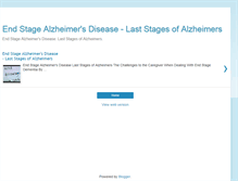 Tablet Screenshot of endstagealzheimersdisease.blogspot.com