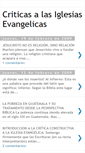 Mobile Screenshot of criticasalasiglesiasevangelicas.blogspot.com