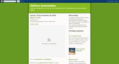 Desktop Screenshot of edificiossustentables.blogspot.com