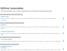 Tablet Screenshot of edificiossustentables.blogspot.com
