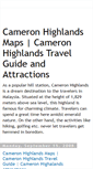 Mobile Screenshot of cameron-highlands-holidays.blogspot.com