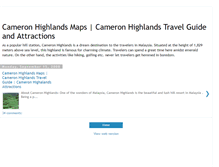 Tablet Screenshot of cameron-highlands-holidays.blogspot.com