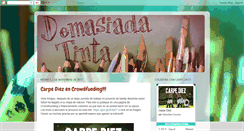 Desktop Screenshot of demasiadatinta.blogspot.com