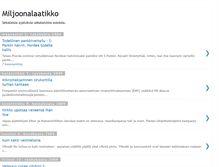 Tablet Screenshot of miljoonalaatikko.blogspot.com