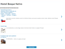 Tablet Screenshot of hostelbosquenativo01.blogspot.com