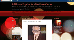 Desktop Screenshot of bibliotecaolmoscastro.blogspot.com