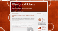 Desktop Screenshot of obesityandscience.blogspot.com