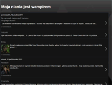 Tablet Screenshot of mojanianiajestwampirem.blogspot.com