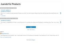 Tablet Screenshot of juanderfulproducts.blogspot.com